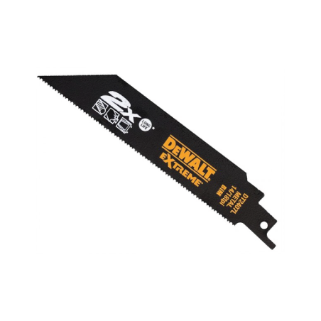 DeWalt Extreme saber blades  for wood and metal cuts (152mm x 1.8-1.4mm)