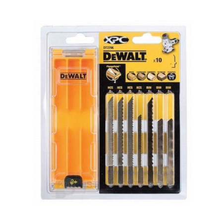 Juego de 10 Hojas XPC para Madera DeWalt