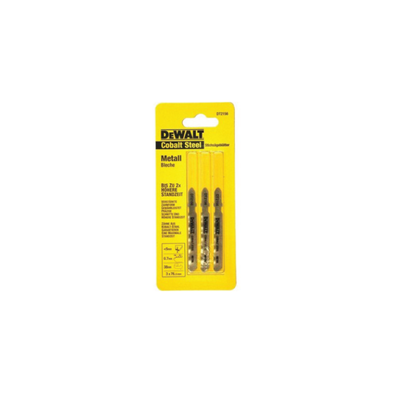 Lâminas de serra de recorte Extreme bi-metal  para metal  DeWalt (76mm x 0.8mm)