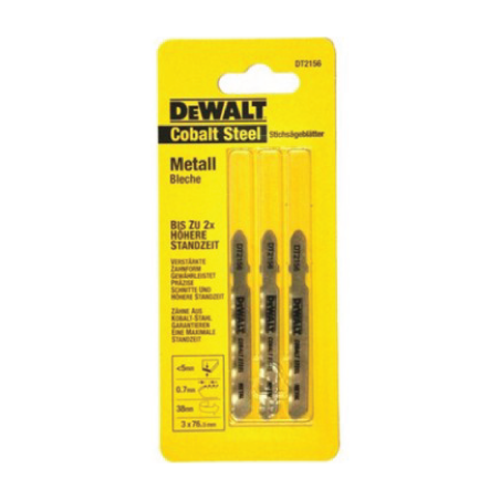 Lâminas de serra de recorte Extreme bi-metal  para metal  DeWalt (76mm x 0.8mm)