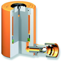 MEGA Hydraulic Cylinder with Security Lock Nut CSF-55D 55t