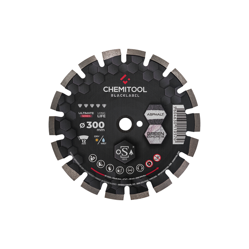 CHEMITOOL CUTTING Asphalt Segmented Diamond Saw Blade Ø500
