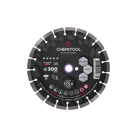 Disco de Diamante Hormigón Curado Ø500 BLACKLABEL CHEMITOOL CUTTING