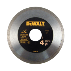 DeWalt Continuous rim sintered diamond blade for tile cutting (125 x 22.2 x 7mm)