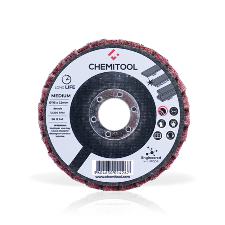 CHEMITOOL Non-Woven Flap Disc Extra Fine Grain Ø115