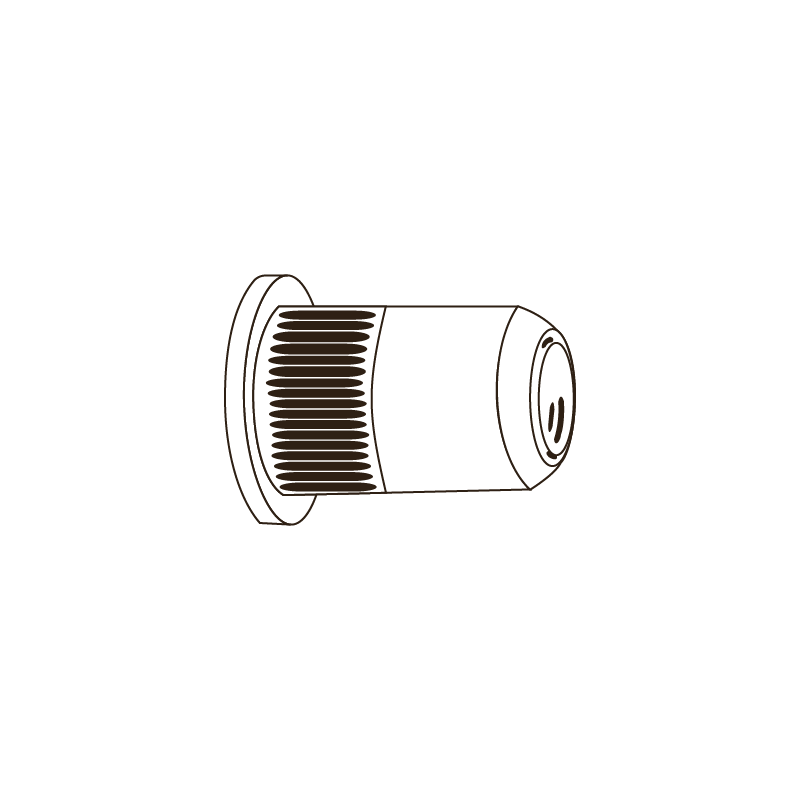 CHEMITOOL Rebit Nut Wide Head LV 9201 M12 White Zinc Plated