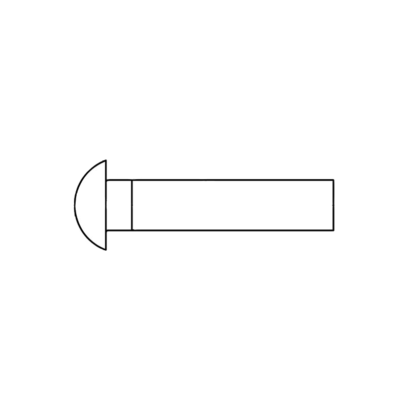Remache con Cabeza Redonda Macizo DIN 660 5x8 A2 Inox Passivado CHEMITOOL Remache con Cabeza Redonda Macizo DIN 660 5x8 A2 Inox Passivado CHEMITOOL