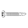 Tornillo AutoPerfurante con Cabeza Avellanada con Hueco Crucif. LV 021 5,5x38 Zincado Blanco CHEMITOOL