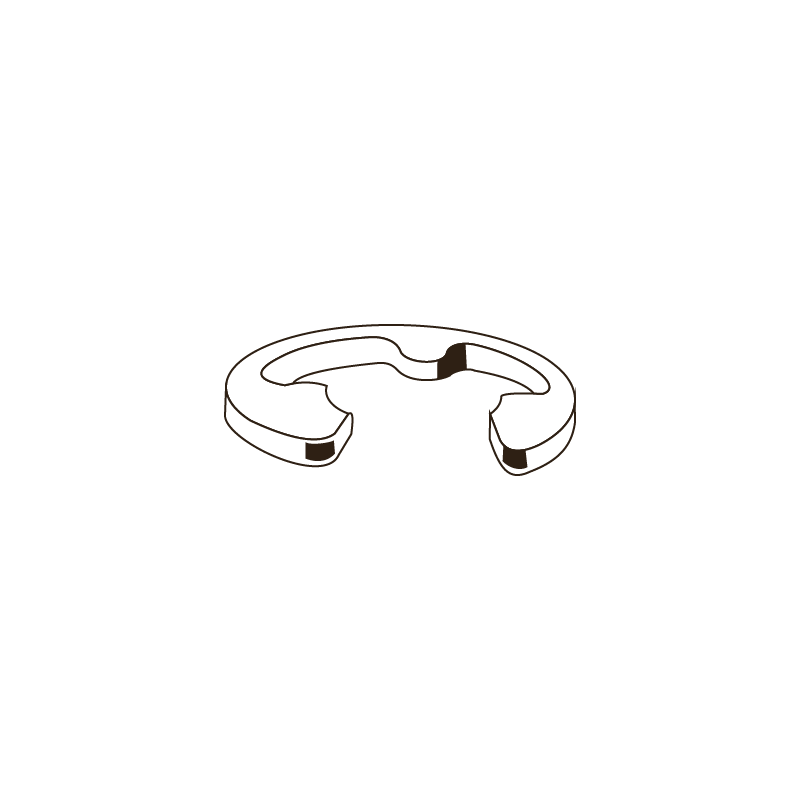 Anillos de Seguridad para Eje DIN 6799 8mm A2 Inox Passivado CHEMITOOL FASTENERS