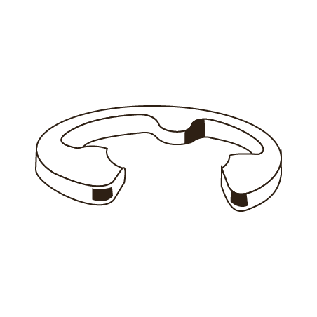 Anillos de Seguridad para Eje DIN 6799 8mm A2 Inox Passivado CHEMITOOL FASTENERS