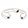 Anillos de Seguridad para Eje DIN 6799 8mm A2 Inox Passivado CHEMITOOL FASTENERS
