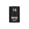 Impact Box Wrench 1/2 - Dewalt Standard 18mm Dewalt POWER-TOOLS