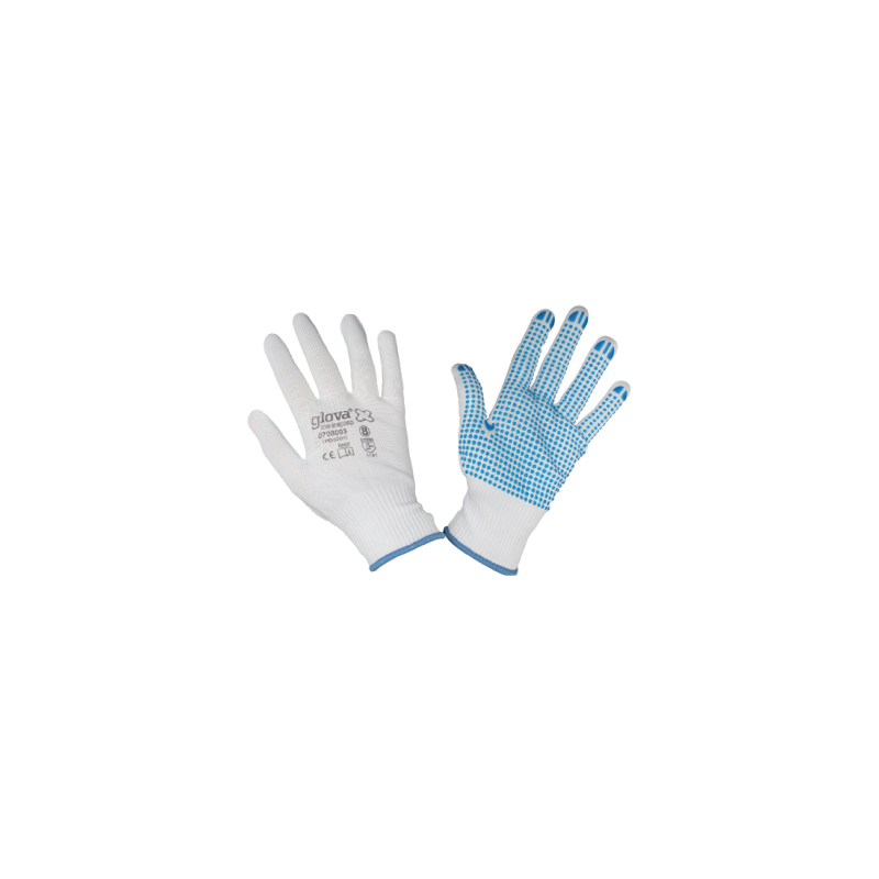 Luva Nylon Branco Sem Costura REF:10 CHEMITOOL SAFETY
