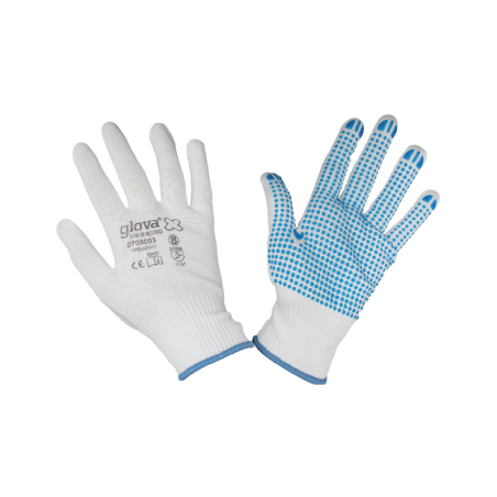 Luva Nylon Branco Sem Costura REF:10 CHEMITOOL SAFETY