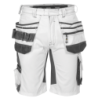 DASSY Trix Painter Stretch Shorts n.º 44 +/- 245 g/m² White/Grey