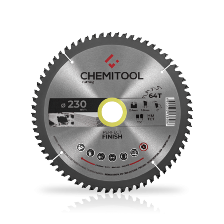 Disco Pastilhado Multimaterial Melamina Ø230X30 Z64 CHEMITOOL CUTTING