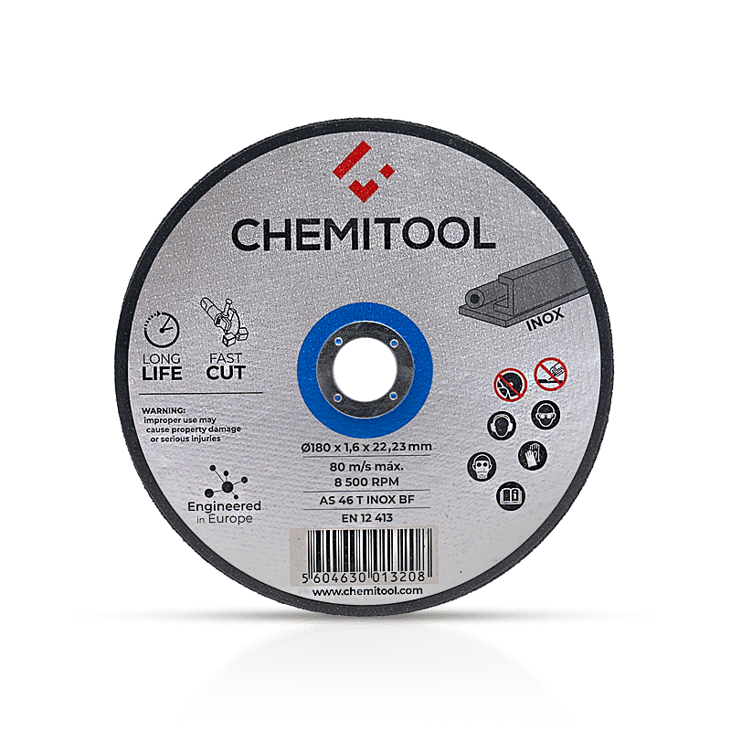 Disco de Corte Acero Inoxidable CHEMITOOL Ø180