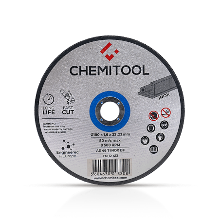 Disco de Corte Acero Inoxidable CHEMITOOL Ø180