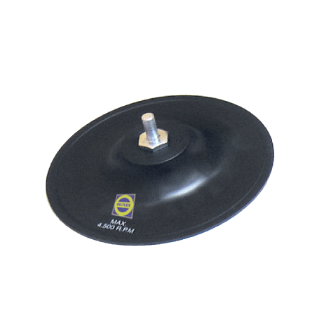 BELFLEX Rubber Backing Pad for Flexible Discs Ø125 with 8 mm shaft