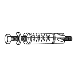 CHEMITOOL Steel Expansion Anchor with Screw M6x50