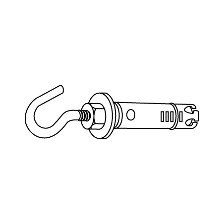 CHEMITOOL Steel Expansion Anchor with Hook M12x80