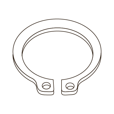 CHEMITOOL FASTENERS External Retaining Ring DIN 471 9mm A2 without Finishing