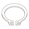 CHEMITOOL FASTENERS External Retaining Ring DIN 471 9mm A2 without Finishing
