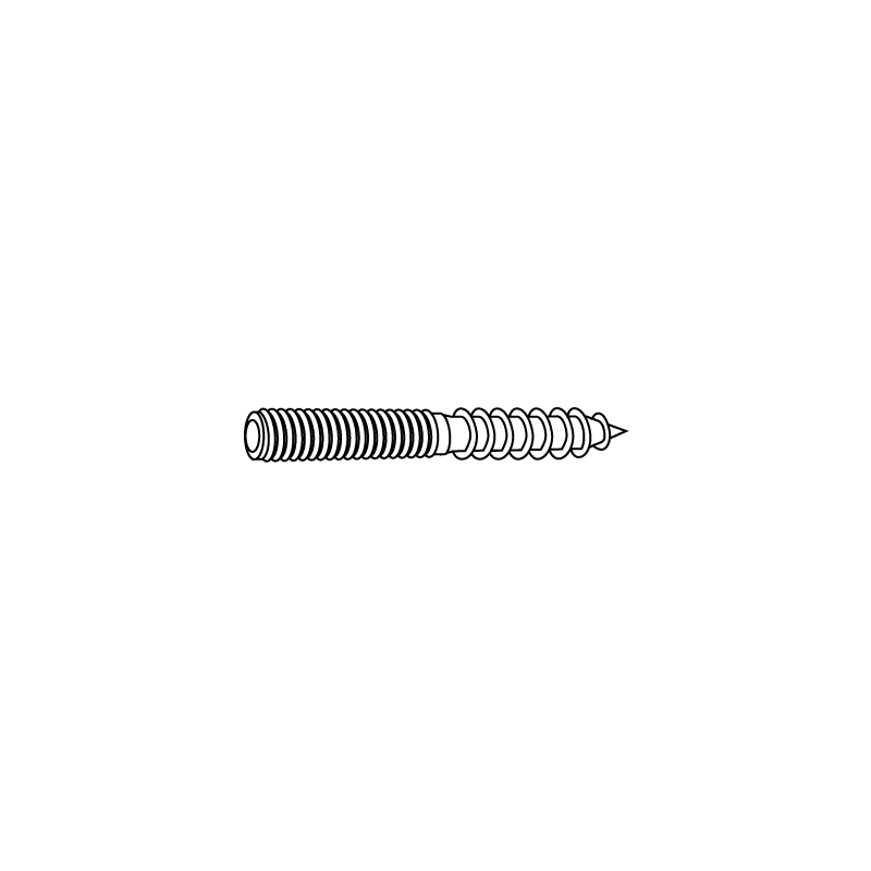 CHEMITOOL Threaded Rod with 2 Thread LV 001 6x50 Zinc