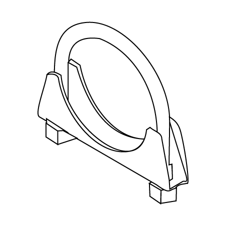 Abrazadera de Tubo de Escape Ø8X54 CHEMITOOL FASTENERS