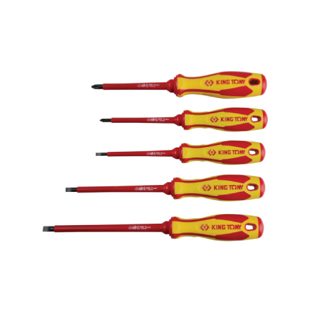 KING TONY 1000V Slotted and PHILLIPS® Screwdriver Set 7 Pieces