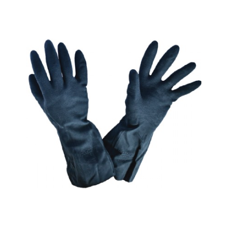 Luva Neopreno Preto Interior Algodão Tamanho 7 CHEMITOOL SAFETY