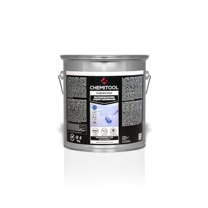 Membrana Líquida Impermeabilização MS CHEMICOAT 5kg Cinzento CHEMITOOL CHEMICALS Membrana Líquida Impermeabilização MS CHEMICOAT 5kg Cinzento CHEMITOOL CHEMICALS