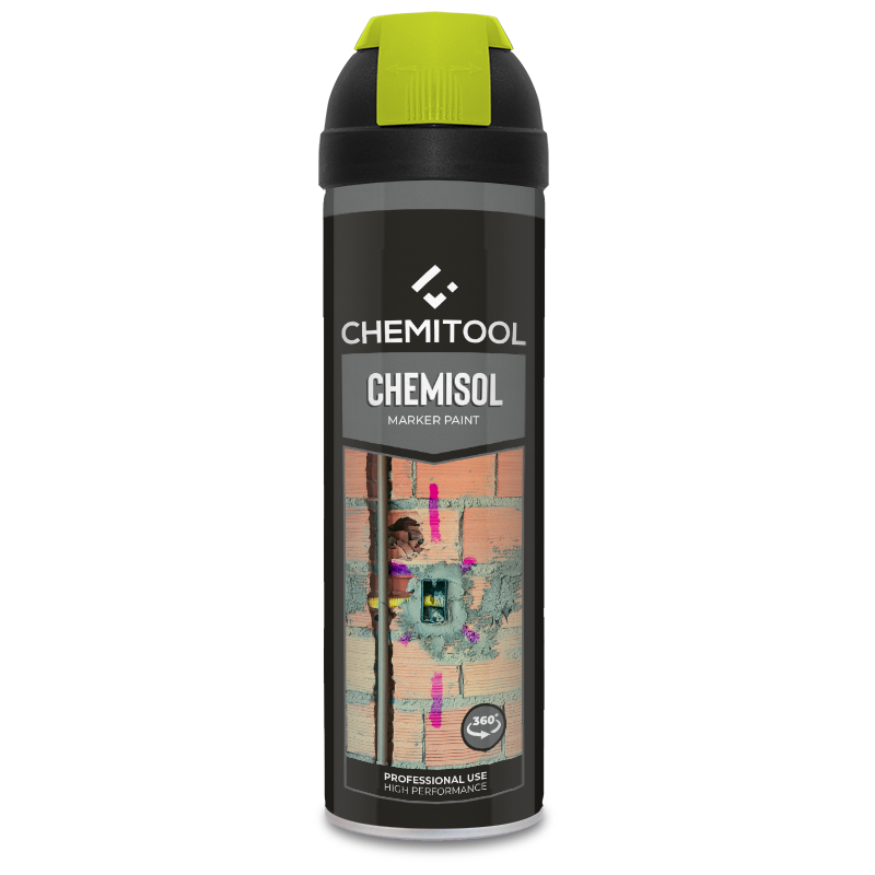 Marcação Obra 360° Vermelho Fluo 500ML CHEMISOL MARKER