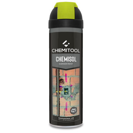 Marcação Obra 360° Vermelho Fluo 500ML CHEMISOL MARKER
