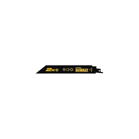 Lâminas de serra sabre Extreme para corte em madeira e metal DeWalt (305mm x 1.8-1.4mm)