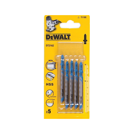 Lâminas de serra de recorte HCS  para metal DeWalt (76mm x 0.7mm)