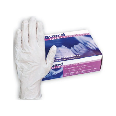 Luva De Proteção Em Latex Descartável Com Pó Ambidestras CHEMITOOL