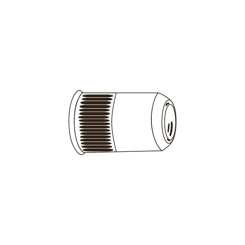 CHEMITOOL FASTENERS Blind Rivet Nut Countersunk Head UNI 9202 M6 A2 Passivated Stainless Steel
