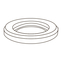 CHEMITOOL FASTENERS Flat Plate Washer - Structures DIN 6916 M27 10 without Finishing