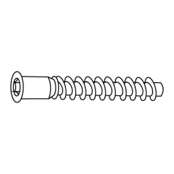 CHEMITOOL Mouting Bolt Allen Interior LV 027 M7x60 Zinc CHEMITOOL