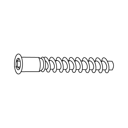 CHEMITOOL Mouting Bolt Allen Interior LV 027 M7x60 Zinc CHEMITOOL