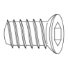 CHEMITOOL FASTENERS Insert Nut LV011 M10X20 |6| White Zinc plated