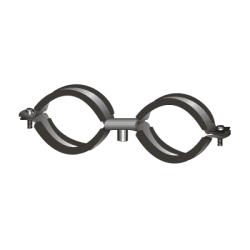 CHEMITOOL FASTENERS M6 Double Clamp Ø18