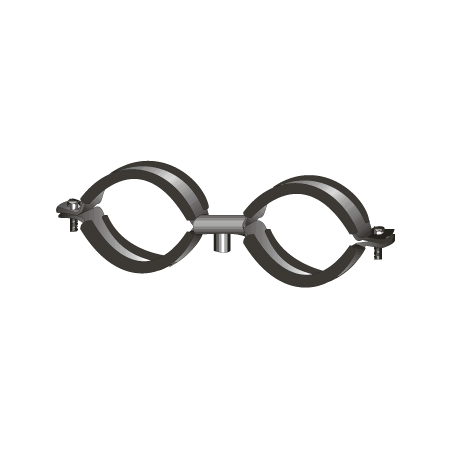 CHEMITOOL FASTENERS M6 Double Clamp Ø18