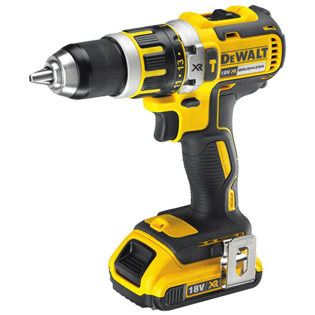 DeWalt 4Ah 18V XR Li-Ion Brushless Compact Hammer Drill Driver