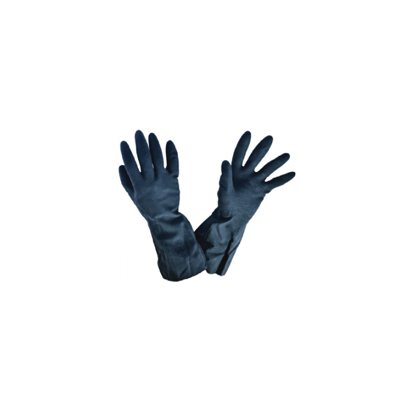 CHEMITOOL SAFETY Glove Neoprene Black Inside Cotton Size 9 CHEMITOOL SAFETY Glove Neoprene Black Inside Cotton Size 9