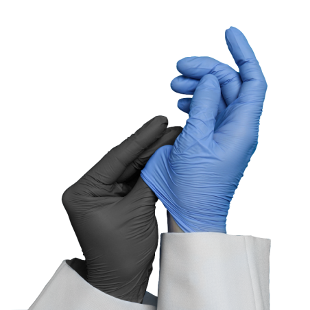 Guante de Nitrilo Negro XTOUCH Powderless 4.8G REF:XL CHEMITOOL SAFETY