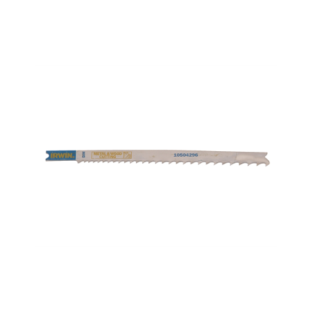 Folha Bi-Metal para Serra para Corte de Metal e Madeira com Haste em U IRWIN BIM, 132 mm, 5-10 TPI, U345XF (5un.)