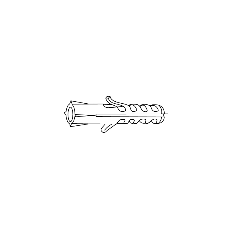 Bucha de Nylon s/Bordo LV043 Ø4mm (Caixa) CHEMITOOL FASTENERS