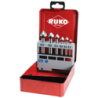 RUKO Taper And Deburring  Countersink Set DIN 335 Type C 90° HSS-Co 5 - 6 pcs. (Ø 6,3 - 8,3 - 10,4 - 12,4 - 16,5 - 20,5 mm)